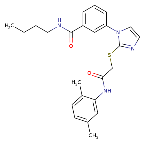N-butyl-3-[2-({[(2,5-dimethylphenyl)carbamoyl]methyl}sulfanyl)-1H-imidazol-1-yl]benzamide