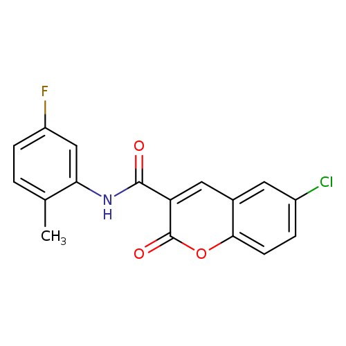 6-chloro-N-(5-fluoro-2-methylphenyl)-2-oxo-2H-chromene-3-carboxamide