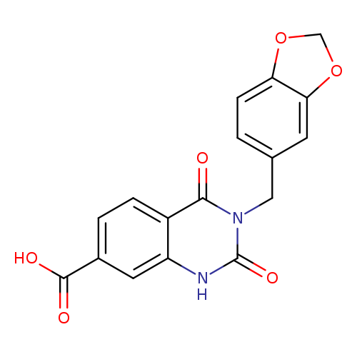 3-Benzo[1,3]dioxol-5-ylmethyl-2,4-dioxo-1,2,3,4-tetrahydro-quinazoline-7-carboxylic acid