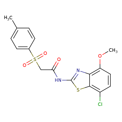 N-(7-chloro-4-methoxy-1,3-benzothiazol-2-yl)-2-(4-methylbenzenesulfonyl)acetamide