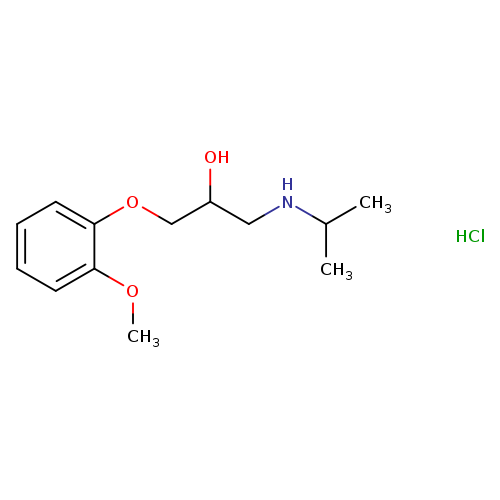 [2-hydroxy-3-(2-methoxyphenoxy)propyl]isopropylammonium chloride