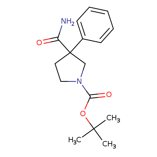 tert-butyl 3-carbamoyl-3-phenylpyrrolidine-1-carboxylate