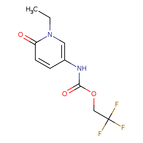 2,2,2-trifluoroethyl N-(1-ethyl-6-oxo-1,6-dihydropyridin-3-yl)carbamate