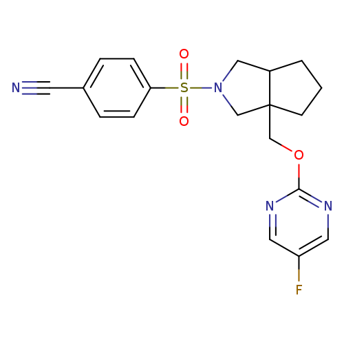 4-[(3a-{[(5-fluoropyrimidin-2-yl)oxy]methyl}-octahydrocyclopenta[c]pyrrol-2-yl)sulfonyl]benzonitrile