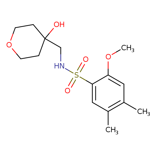 N-[(4-hydroxyoxan-4-yl)methyl]-2-methoxy-4,5-dimethylbenzene-1-sulfonamide
