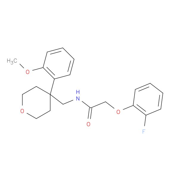2-(2-fluorophenoxy)-N-{[4-(2-methoxyphenyl)oxan-4-yl]methyl}acetamide