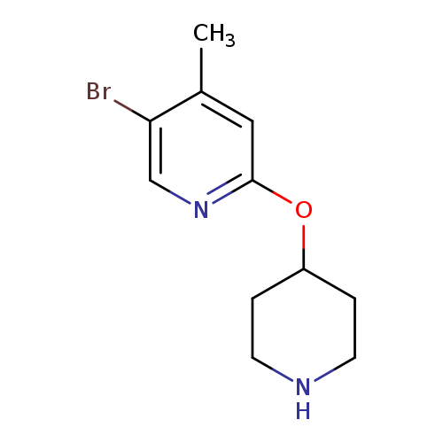 5-Bromo-4-methyl-2-(piperidin-4-yloxy)pyridine