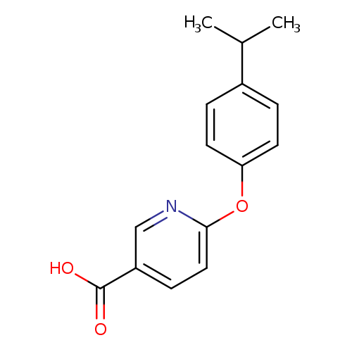 6-[4-(propan-2-yl)phenoxy]pyridine-3-carboxylic acid