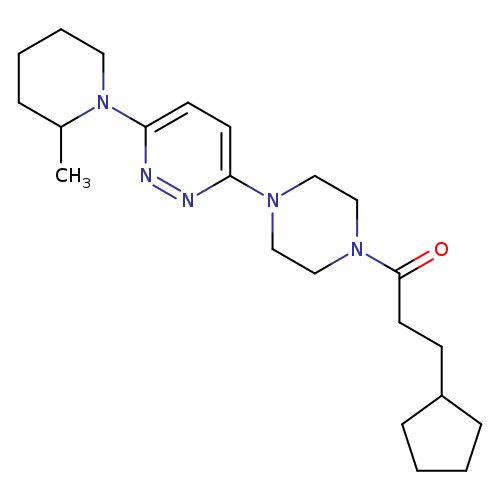 3-cyclopentyl-1-{4-[6-(2-methylpiperidin-1-yl)pyridazin-3-yl]piperazin-1-yl}propan-1-one