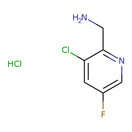 2-Pyridinemethanamine, 3-chloro-5-fluoro-, hydrochloride (1:1)