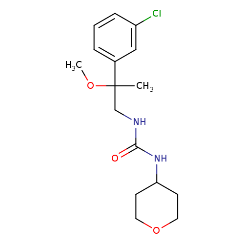 3-[2-(3-chlorophenyl)-2-methoxypropyl]-1-(oxan-4-yl)urea