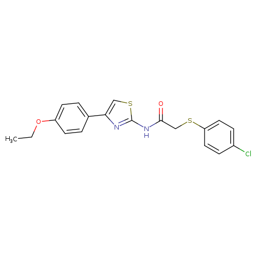 2-[(4-chlorophenyl)sulfanyl]-N-[4-(4-ethoxyphenyl)-1,3-thiazol-2-yl]acetamide
