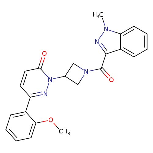 6-(2-methoxyphenyl)-2-[1-(1-methyl-1H-indazole-3-carbonyl)azetidin-3-yl]-2,3-dihydropyridazin-3-one