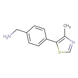 [4-(4-methyl-1,3-thiazol-5-yl)phenyl]methanamine