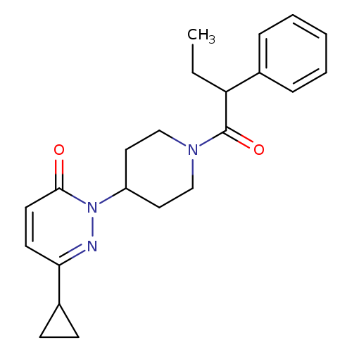 6-cyclopropyl-2-[1-(2-phenylbutanoyl)piperidin-4-yl]-2,3-dihydropyridazin-3-one