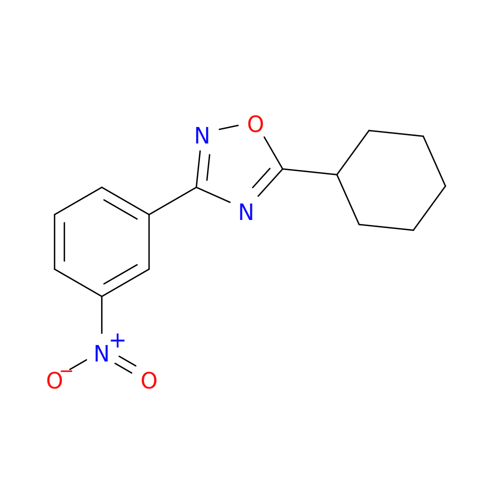 5-Cyclohexyl-3-(3-nitrophenyl)-1,2,4-oxadiazole