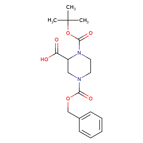 1-[(2-Methylpropan-2-yl)oxycarbonyl]-4-phenylmethoxycarbonylpiperazine-2-carboxylic acid
