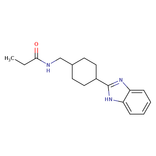 N-{[4-(1H-1,3-benzodiazol-2-yl)cyclohexyl]methyl}propanamide
