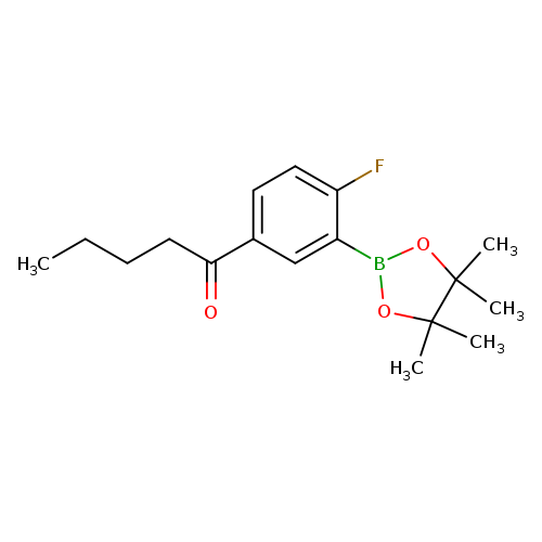 2-Fluoro-5-pentanoylphenylboronic acid, pinacol ester