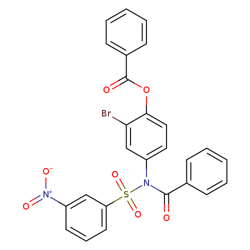 2-bromo-4-[N-(3-nitrobenzenesulfonyl)benzamido]phenyl benzoate