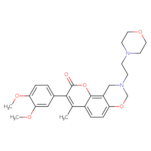 3-(3,4-dimethoxyphenyl)-4-methyl-9-[2-(morpholin-4-yl)ethyl]-2H,8H,9H,10H-chromeno[8,7-e][1,3]oxazin-2-one