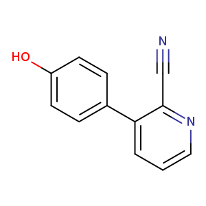 3-(4-Hydroxyphenyl)pyridine-2-carbonitrile
