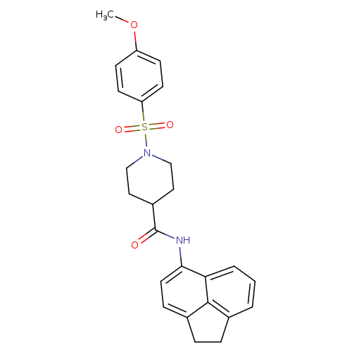 N-(1,2-dihydroacenaphthylen-5-yl)-1-(4-methoxybenzenesulfonyl)piperidine-4-carboxamide