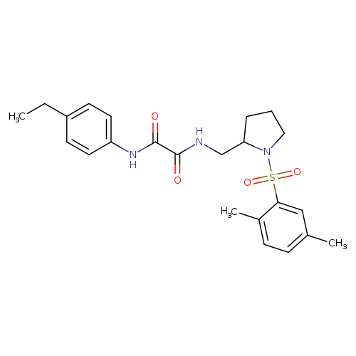 N-{[1-(2,5-dimethylbenzenesulfonyl)pyrrolidin-2-yl]methyl}-N'-(4-ethylphenyl)ethanediamide
