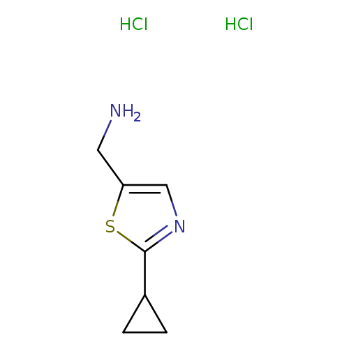 1-(2-cyclopropyl-1,3-thiazol-5-yl)methanaminedihydrochloride