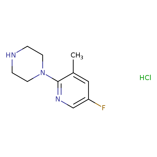 1-(5-Fluoro-3-methylpyridin-2-yl)piperazinehcl