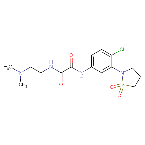 N'-[4-chloro-3-(1,1-dioxo-1lambda6,2-thiazolidin-2-yl)phenyl]-N-[2-(dimethylamino)ethyl]ethanediamide