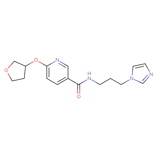 N-[3-(1H-imidazol-1-yl)propyl]-6-(oxolan-3-yloxy)pyridine-3-carboxamide