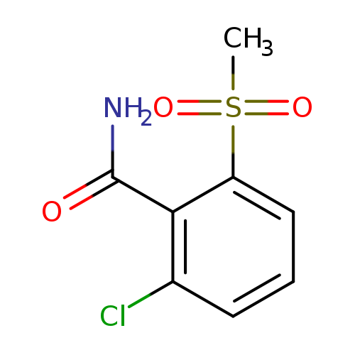 2-chloro-6-methanesulfonylbenzamide