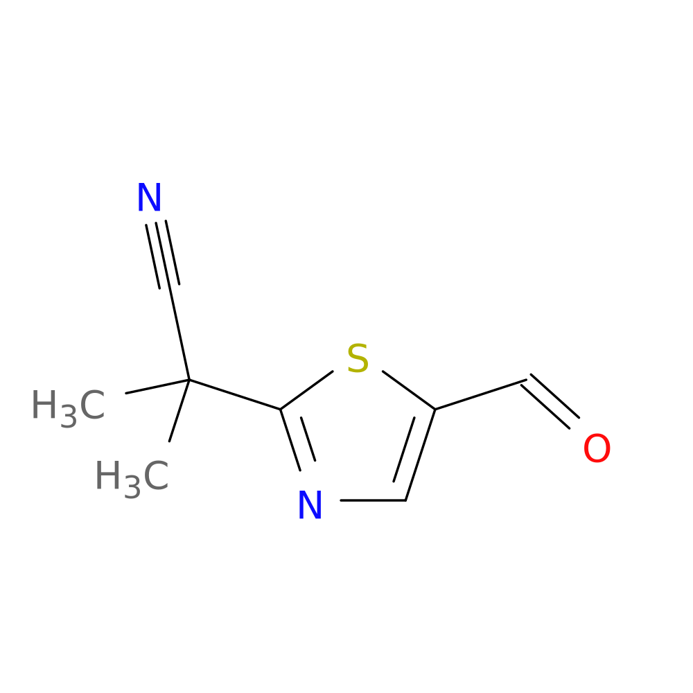 2-(5-formyl-1,3-thiazol-2-yl)-2-methylpropanenitrile