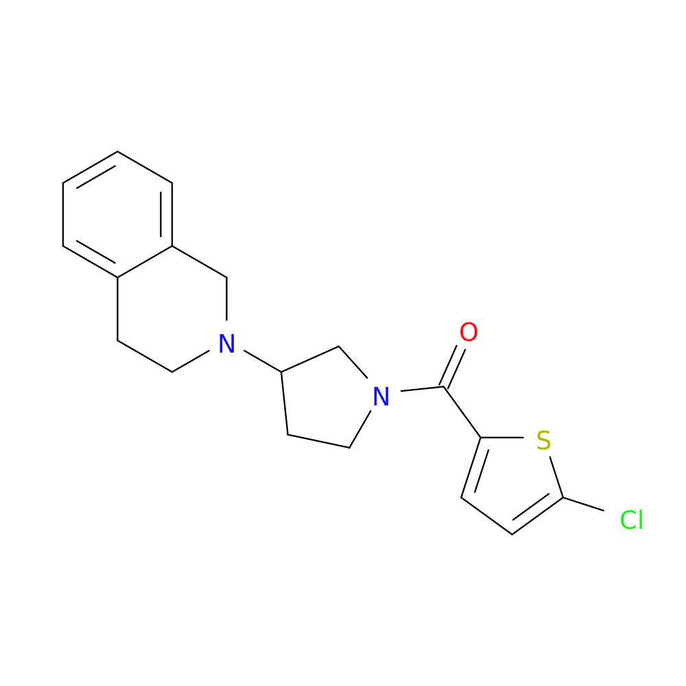 2-[1-(5-chlorothiophene-2-carbonyl)pyrrolidin-3-yl]-1,2,3,4-tetrahydroisoquinoline