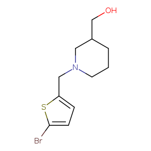(1-[(5-Bromothiophen-2-yl)methyl]piperidin-3-yl)methanol