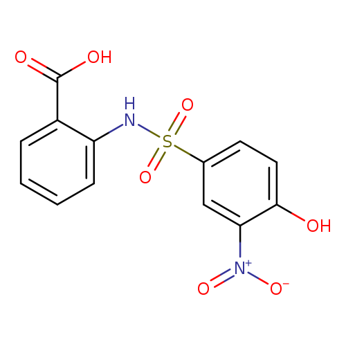 2-[(4-Hydroxy-3-nitrobenzene)sulfonamido]benzoic acid
