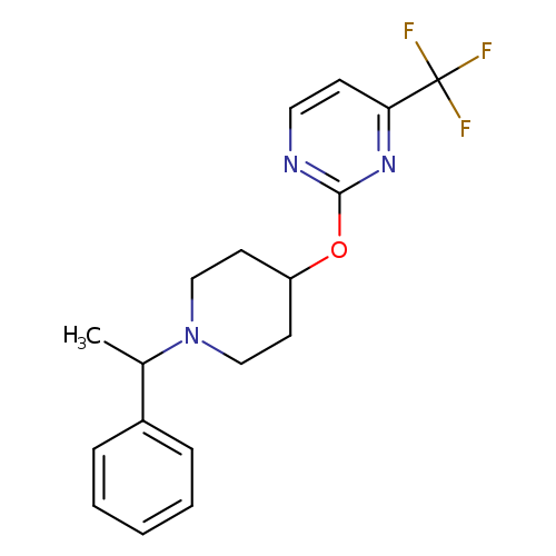 2-{[1-(1-phenylethyl)piperidin-4-yl]oxy}-4-(trifluoromethyl)pyrimidine
