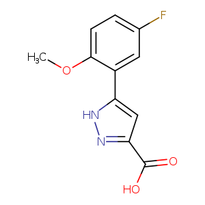 5-(5-Fluoro-2-methoxyphenyl)-1h-pyrazole-3-carboxylic acid