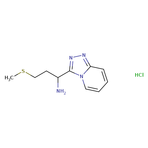 1-([1,2,4]Triazolo[4,3-a]pyridin-3-yl)-3-(methylthio)propan-1-amine hydrochloride