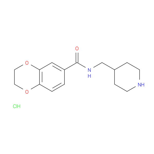 N-(Piperidin-4-ylmethyl)-2,3-dihydrobenzo[b][1,4]dioxine-6-carboxamide hydrochloride