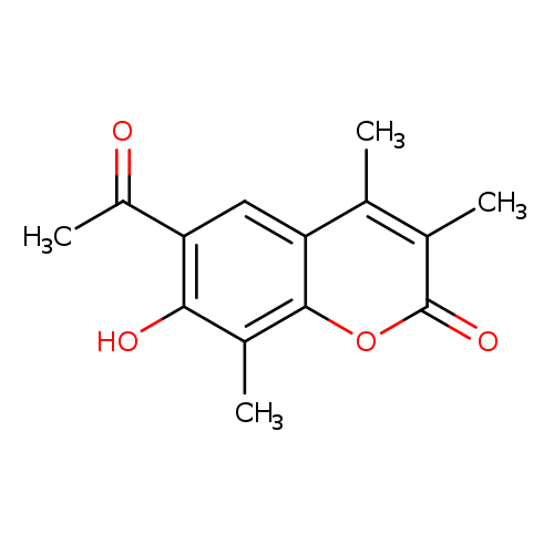6-acetyl-7-hydroxy-3,4,8-trimethyl-2H-chromen-2-one