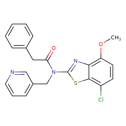 N-(7-chloro-4-methoxy-1,3-benzothiazol-2-yl)-2-phenyl-N-[(pyridin-3-yl)methyl]acetamide