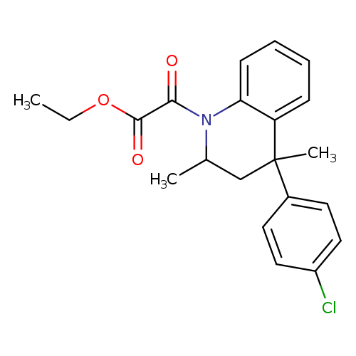 Ethyl [4-(4-chlorophenyl)-2,4-dimethyl-3,4-dihydroquinolin-1(2h)-yl](oxo)acetate