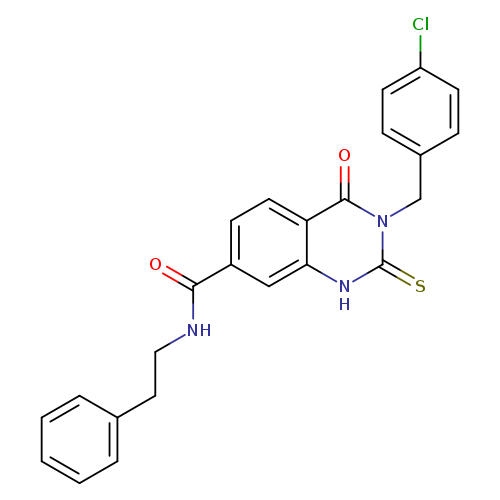 3-[(4-chlorophenyl)methyl]-4-oxo-N-(2-phenylethyl)-2-sulfanylidene-1,2,3,4-tetrahydroquinazoline-7-carboxamide