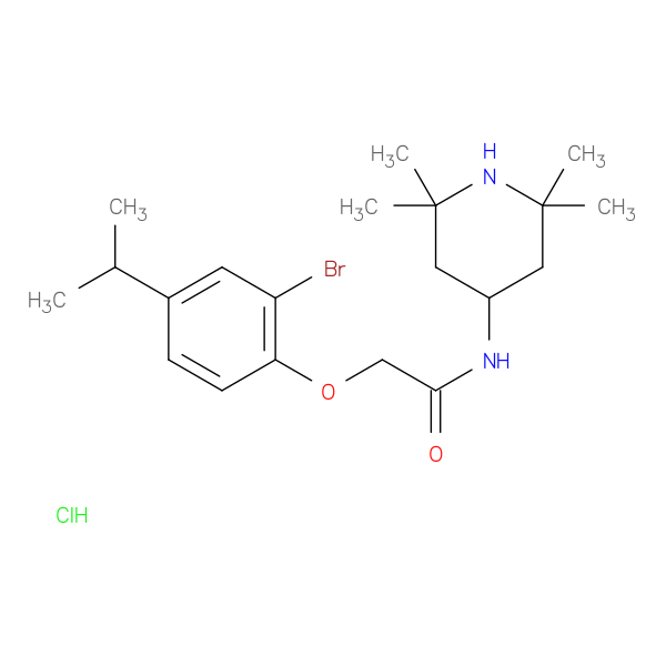 2-(2-Bromo-4-isopropylphenoxy)-N-(2,2,6,6-tetramethylpiperidin-4-yl)acetamide hydrochloride