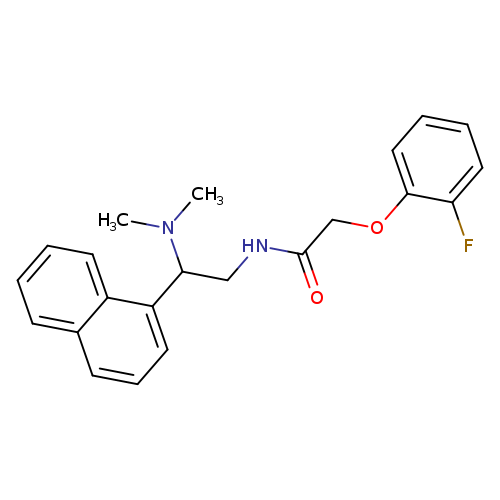 N-[2-(dimethylamino)-2-(naphthalen-1-yl)ethyl]-2-(2-fluorophenoxy)acetamide