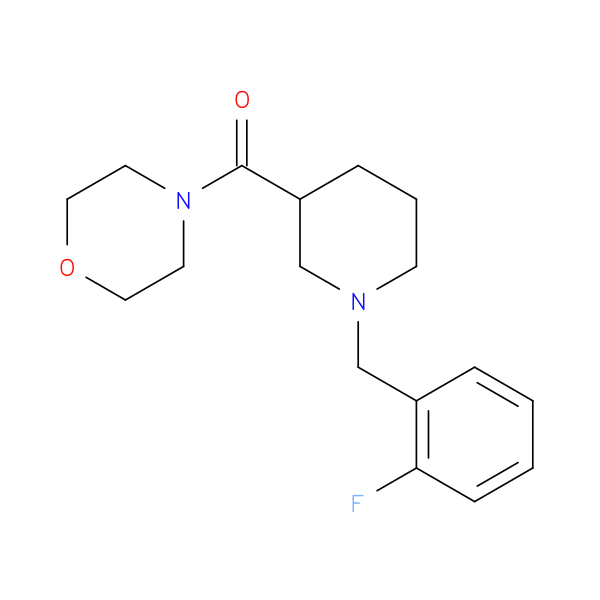 4-{1-[(2-fluorophenyl)methyl]piperidine-3-carbonyl}morpholine
