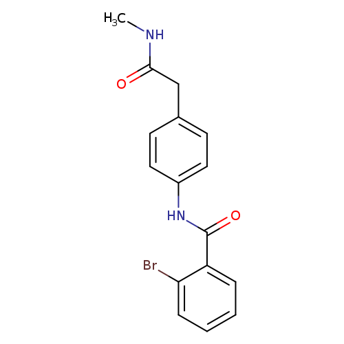 2-bromo-N-{4-[(methylcarbamoyl)methyl]phenyl}benzamide