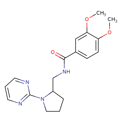 3,4-dimethoxy-N-{[1-(pyrimidin-2-yl)pyrrolidin-2-yl]methyl}benzamide